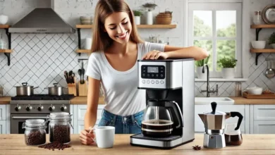 coffee brewer with water line